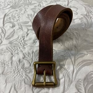 POLO RALPH LAUREN Leather Belt Walnut Sz M Western Southern Equestrian Cowgirl